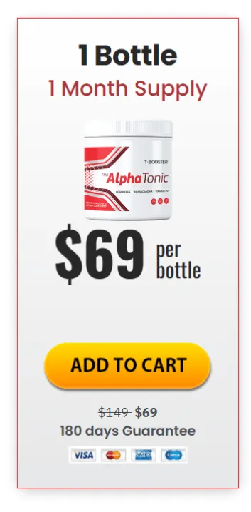 Alpha Tonic 30 Day Supply